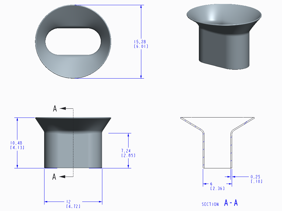 3D funnel design